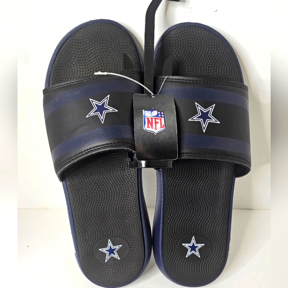 Mens size 9-10 NFL Dallas Cowboys Slides